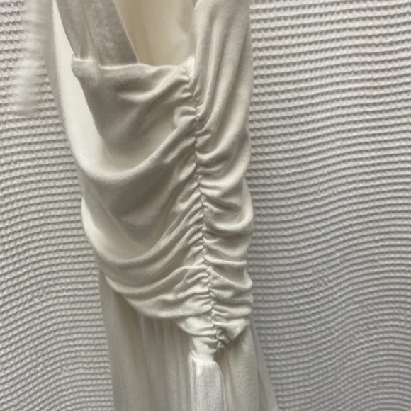 SHEIN women’s Greek goddess white stretchy tie dress. Size small/US 4. - Picture 10 of 13